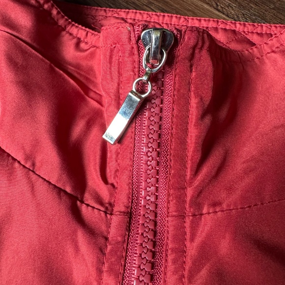 Vintage 90s L Red Cabin Creek Jacket w/ Rhinestones Soft Shell Windbreaker - Picture 4 of 13